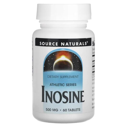 Основне фото товара Inosine 500 mg Основне фото товара Source Naturals, Inosine 500 mg, Інозин 500 мг, 60 таблеток