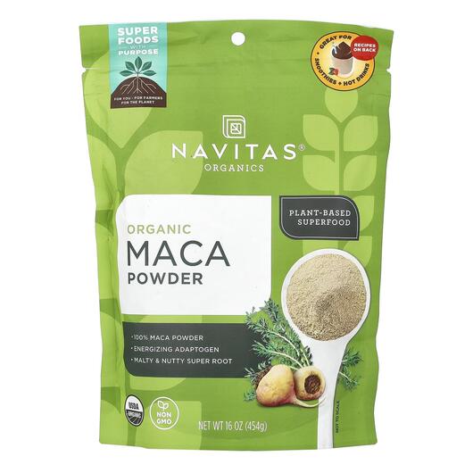 Основное фото товара Navitas Organics, Мака, Maca Powder, 454 г