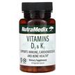Фото товару Vitamins D3 & K2 Фото товару NutraMedix, Vitamins D3 & K2, Вітаміни D3 K2, 60 капсул