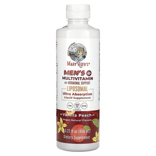 Основне фото товара Men's 40+ Multivitamin Liposomal Vanilla Peach, ПЕА, 450 мл