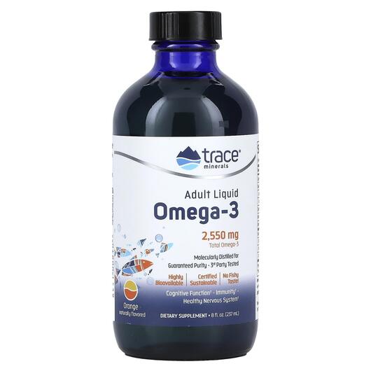 Основное фото товара Trace, Омега 3, Adult Liquid Omega-3 Orange 2550 mg, 237 мл