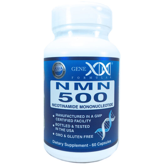 Основне фото товара NMN 500 mg Nicotinamide Mononucleotide Основне фото товара Genex Formulas, NMN 500, Нікотинамід мононуклеотид, 60 капсул