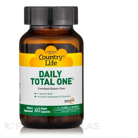 Основное фото товара Daily Total One Основное фото товара Country Life, Мультивитамины, Daily Total One, 60 капсул