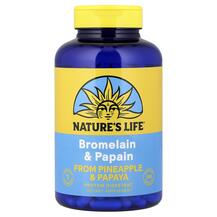 Bromelain & Papain Бромелайн Natures Life 250 капсул Bromelain & Papain Бромелайн Natures Life 250 капсул