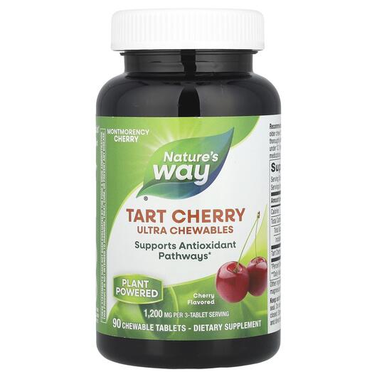 Основное фото товара Tart Cherry Ultra Chewable Cherry 1200 mg Основное фото товара Экстракт вишни, Tart Cherry Ultra Chewable Cherry 1200 mg, 90 таб