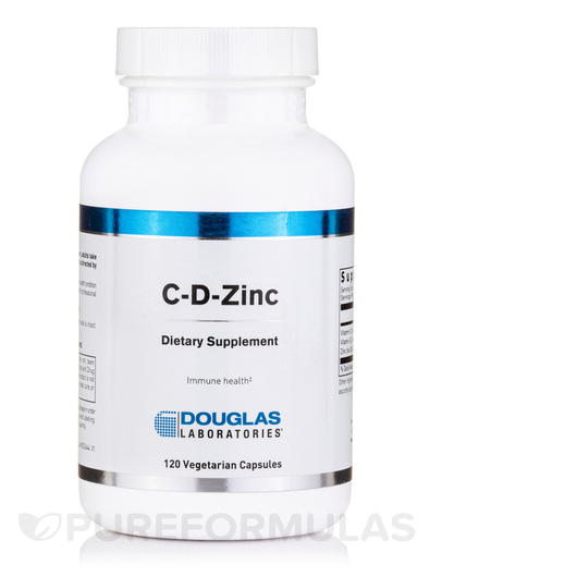 Основне фото товара Douglas Laboratories, C-D-Zinc, Цинк, 120 капсул