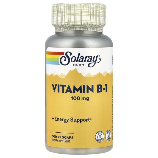 Основне фото товара Vitamin B-1 with Aloe Vera 100 mg Основне фото товара Vitamin B-1 with Aloe Vera 100, Вітамін B-1 з алое вера 100 мг, 1