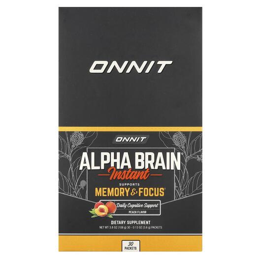 Основное фото товара Alpha Brain Instant Memory & Focus Основное фото товара Onnit, Поддержка мозга, Alpha Brain, 30 шт