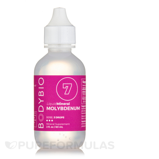 Основне фото товара BodyBio, Liquid Mineral 7 Molybdenum, Мінеральні добавки, 60 мл
