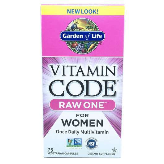 Основне фото товара Garden of Life, Vitamin Code for Women, Вітаміни, 75 капсул