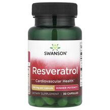 Ресвератрол Resveratrol 250 mg Swanson 30 капсул