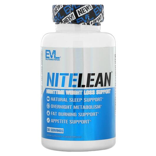 Основне фото товара NiteLean Nighttime Weight Loss Support, Контроль ваги, 30 капсул