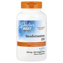 Бенфотіамін Benfotiamine 150 mg Doctor's Best 360 капсул