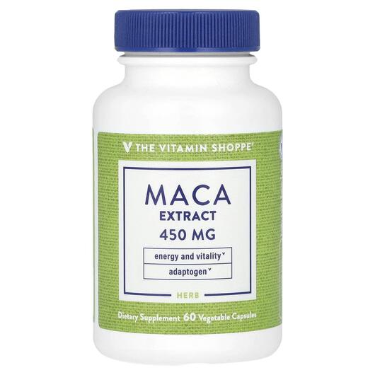 Основное фото товара Maca Extract 450 mg Основное фото товара TheVitaminShoppe, Мака, Maca Extract 450 mg, 60 капсул