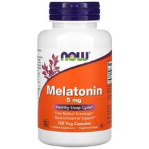 Melatonin 5 mg Мелатонин 5 мг NOW Foods 180 капсул
