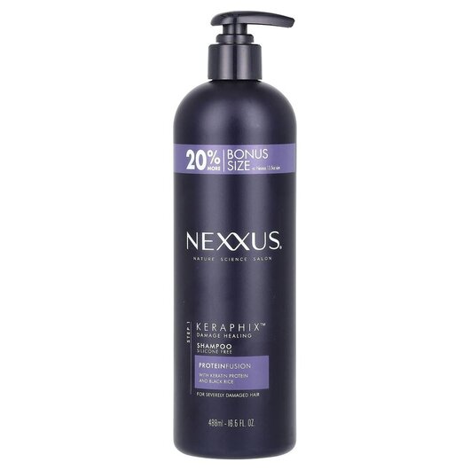 Основне фото товара Nexxus, Keraphix Shampoo For Severely Damaged Hair, Шампунь, 488 