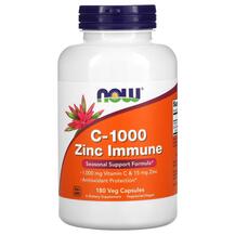 C-1000 Zinc Immune Витамин C и Цинк NOW Foods 180 капсул