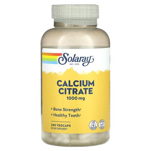 Основное фото товара Calcium Citrate 250 mg Основное фото товара Solaray, Кальция Цитрат 250 мг, Calcium Citrate 250 mg, 240 капсу