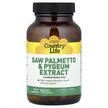 Фото товара Saw Palmetto & Pygeum Extract Фото товара Country Life, Со Пальметто, Saw Palmetto & Pygeum Extract, 90