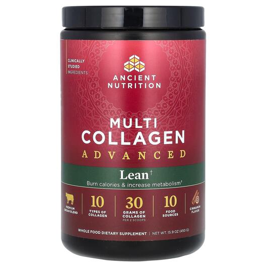 Основное фото товара Multi Collagen Advanced Lean Cinnamon Основное фото товара Коллаген, Multi Collagen Advanced Lean Cinnamon, 450 г