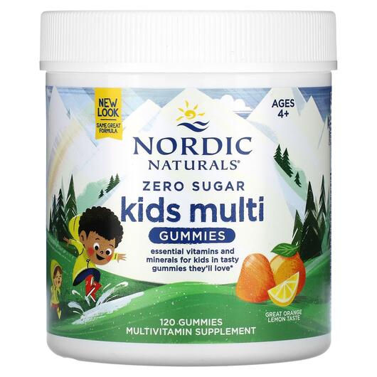 Основне фото товара Zero Sugar Kids Multi Gummies Orange Lemon, Мультивітаміни, 120 т