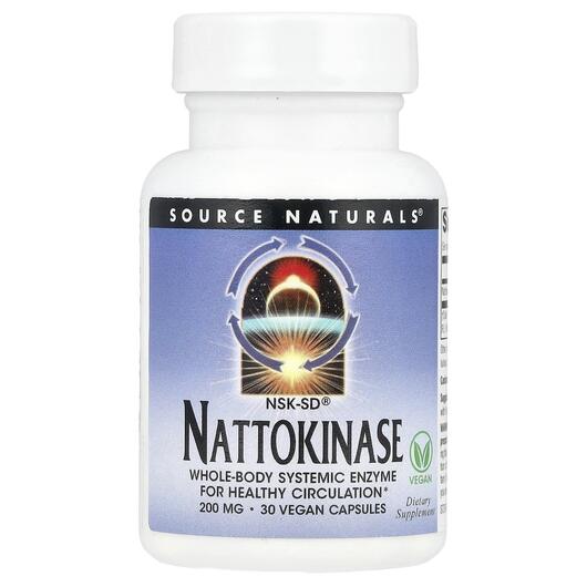 Основное фото товара NSK-SD Nattokinase 200 mg Основное фото товара Source Naturals, Наттокиназа, NSK-SD Nattokinase 200 mg, 30 капсу