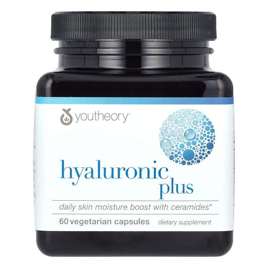 Основное фото товара Hyaluronic Plus Основное фото товара Youtheory, Гиалуроновая кислота, Hyaluronic Plus, 60 капсул
