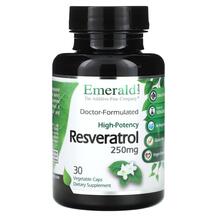 Resveratrol 250 mg Ресвератрол Emerald 30 капсул