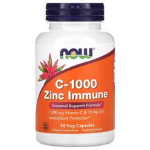 C-1000 Zinc Immune Витамин C и Цинк NOW Foods 90 капсул
