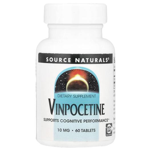 Основное фото товара Vinpocetine 10 mg Основное фото товара Source Naturals, Винпоцетин, Vinpocetine 10 mg, 60 таблеток