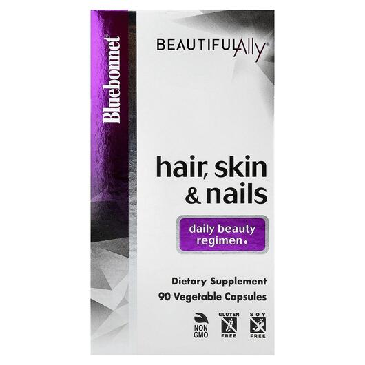 Основное фото товара Кожа ногти волосы, Beautiful Ally Hair Skin & Nails, 90 капсу