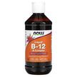 Фото товару NOW Foods, Liquid B-12 B-Complex, Вітамін B12 в краплях, 237 мл