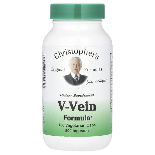 Основное фото товара Поддержка вен ног, V-Vein Formula 500 mg, 100 капсул