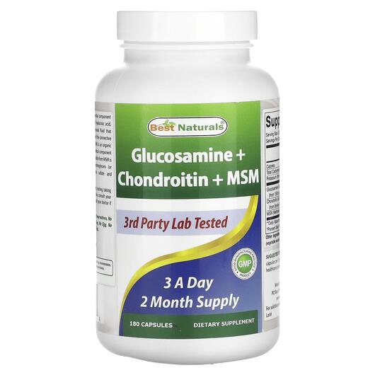 Основное фото товара Glucosamine + Chondroitin + MSM Основное фото товара Глюкозамин Хондроитин, Glucosamine + Chondroitin + MSM, 180 капсу