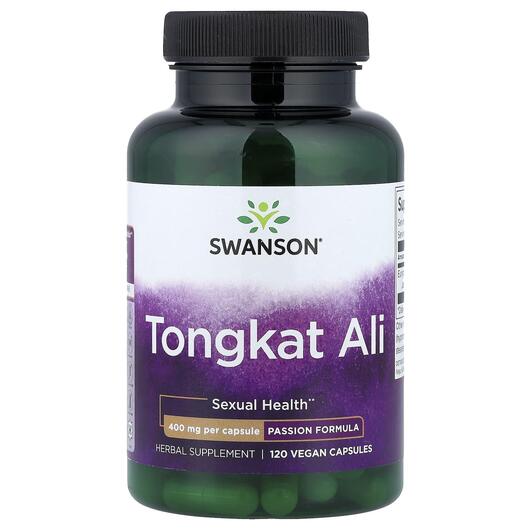 Основное фото товара Swanson, Тонгкат Али, Tongkat Ali 400 mg, 120 капсул
