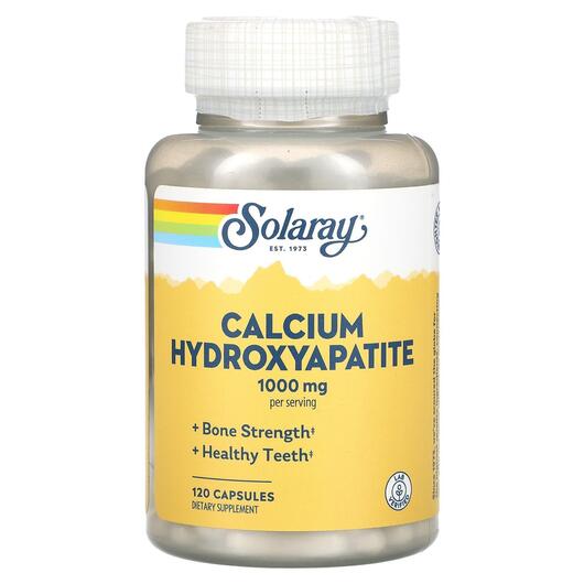 Основне фото товара Calcium Hydroxyapatite 250 mg Основне фото товара Solaray, Calcium Hydroxyapatite 250 mg, Кальцій, 120 капсул