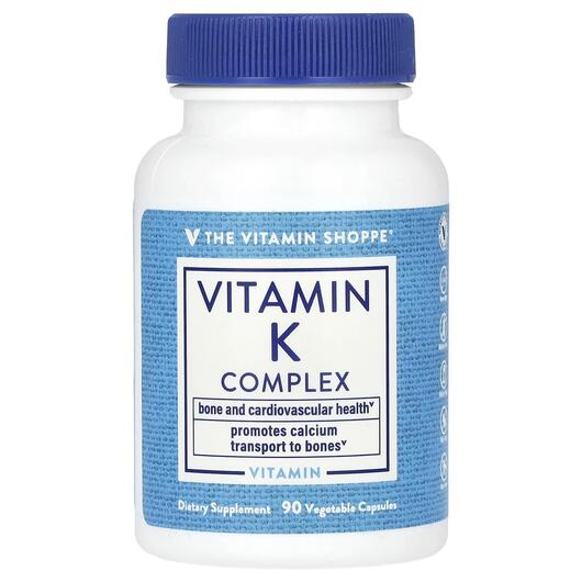 Основное фото товара TheVitaminShoppe, Витамин K2, Vitamin K Complex, 90 капсул