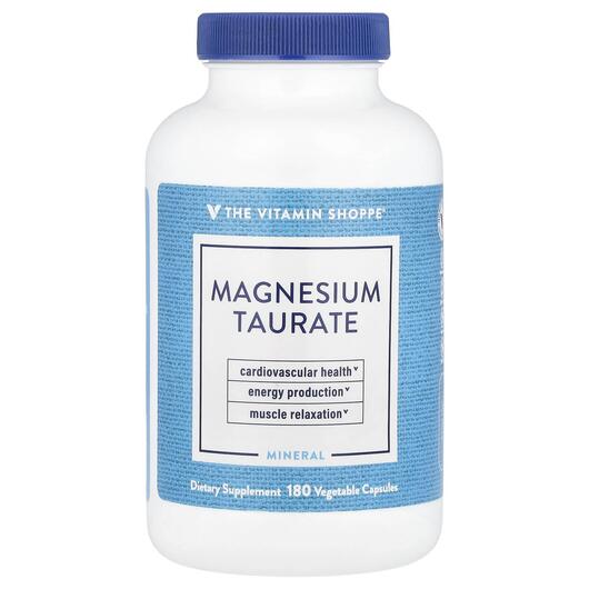 Основное фото товара Magnesium Taurate Основное фото товара TheVitaminShoppe, Магний Таурат, Magnesium Taurate, 180 капсул