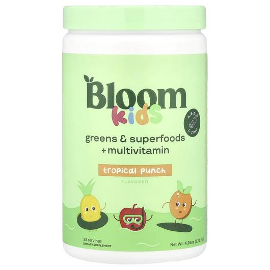 Основне фото товара Kids Greens & Superfoods + Multivitamin Tropical Punch, Супер