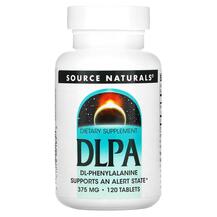 DLPA 375 mg L-Фенилаланин Source Naturals 120 таблеток