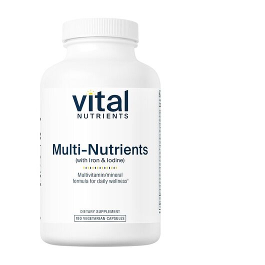 Основное фото товара Vital Nutrients, Йод, Multi-Nutrients with Iron and Iodine, 180 к