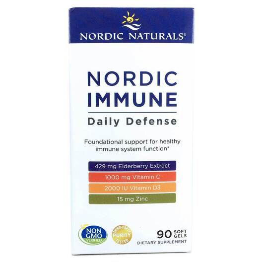 Основне фото товара Nordic Immune Daily Defense Основне фото товара Nordic Immune Daily Defense, Щоденний захист, 90 капсул