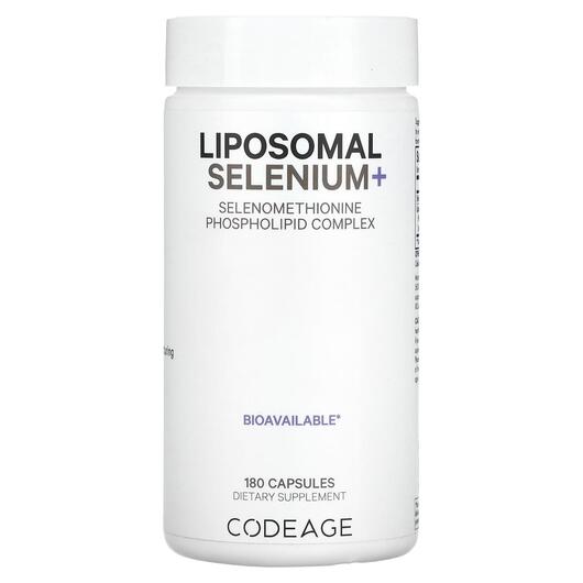 Основное фото товара Liposomal Selenium Основное фото товара CodeAge, Селен, Liposomal Selenium, 180 капсул