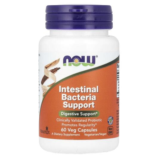 Основное фото товара Поддержка пищеварения, Intestinal Bacteria Support, 60 капсул