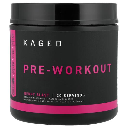 Основное фото товара PRE-KAGED Premium Pre-Workout Berry Blast, Предтренировочный комп