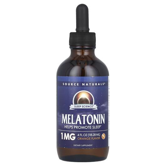 Основне фото товара Melatonin Liquid Sublingual Natural Orange Flavor, Мелатонін, 118