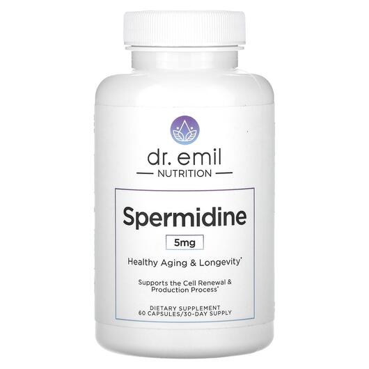 Основное фото товара Spermidine 2.5 mg Основное фото товара Dr. Emil Nutrition, Спермидин, Spermidine 2.5 mg, 60 капсул
