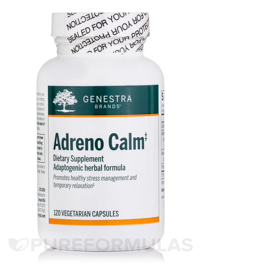 Основное фото товара Genestra, Поддержка надпочечников, Adreno Calm, 120 капсул