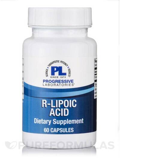 Основне фото товара R-Lipoic Acid Основне фото товара Progressive Labs, R-Lipoic Acid, R-Ліпоєва кислота, 60 капсул