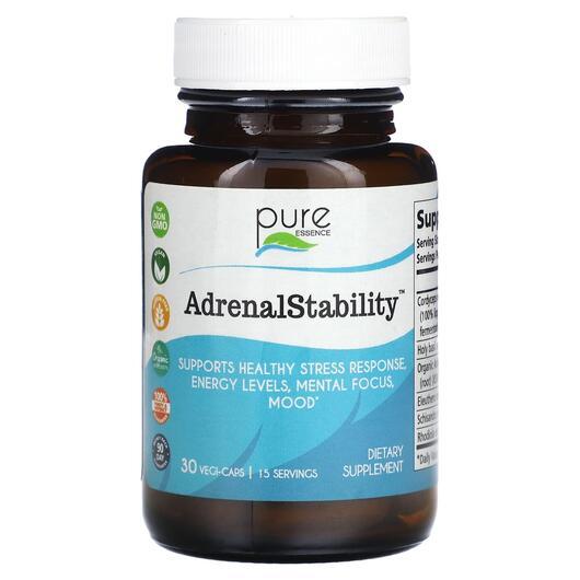 Основное фото товара Adrenal Stability Основное фото товара Pure Essence, Поддержка надпочечников, Adrenal Stability, 30 капс